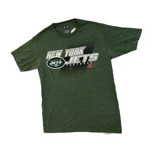 NFL TEAM Apparel Green Short Sleeved New York Jets Graphic T-shirt For Mens S